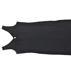 NEW LOFT Beach Long Dress Black Size XXL Polyester Stretch Blend Sleevless